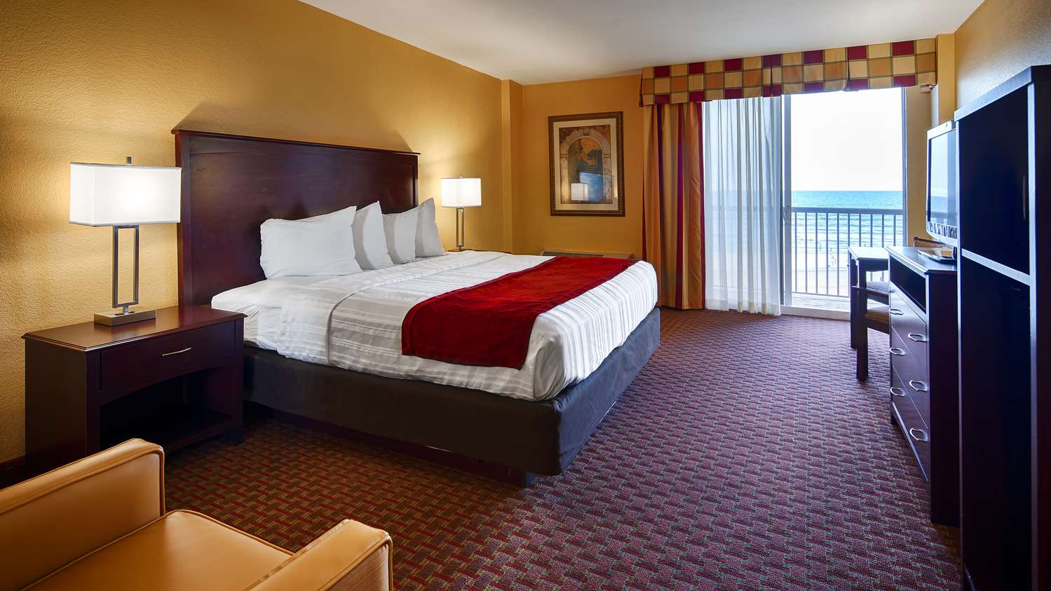 Our spacious King Room has all the comforts of home at your fingertips