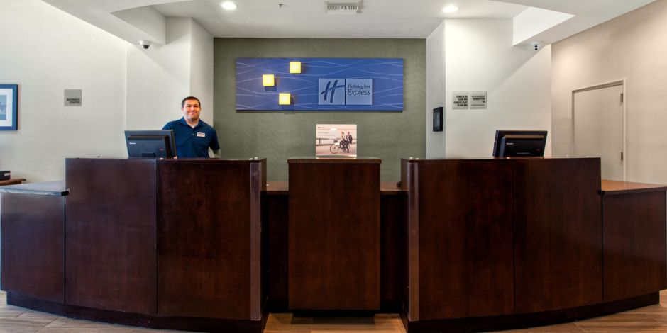 Well-Arranged Hotel Front Desk